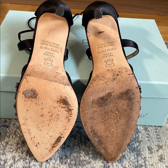 Bella Belle Black Embellished Women's Shoes - Picture 5 of 5